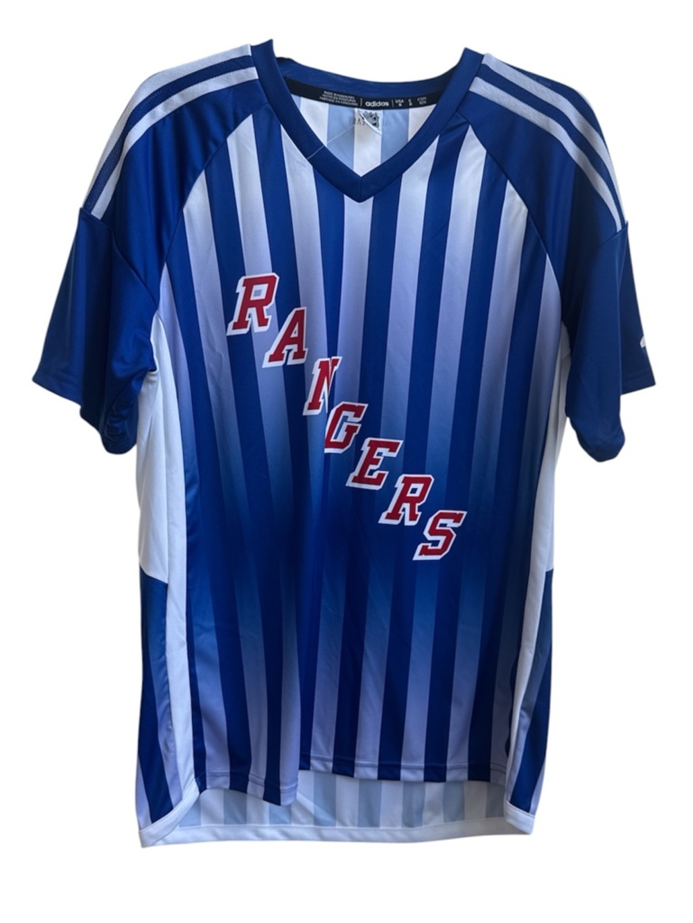 Adidas NHL New York Rangers Soccer Shirt Top IP8090 Men's Size M